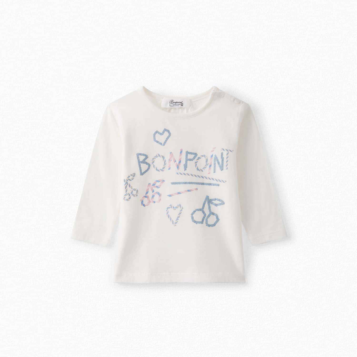 ボンポワン オンラインストア | Bonpoint ロゴ ベビーTシャツ